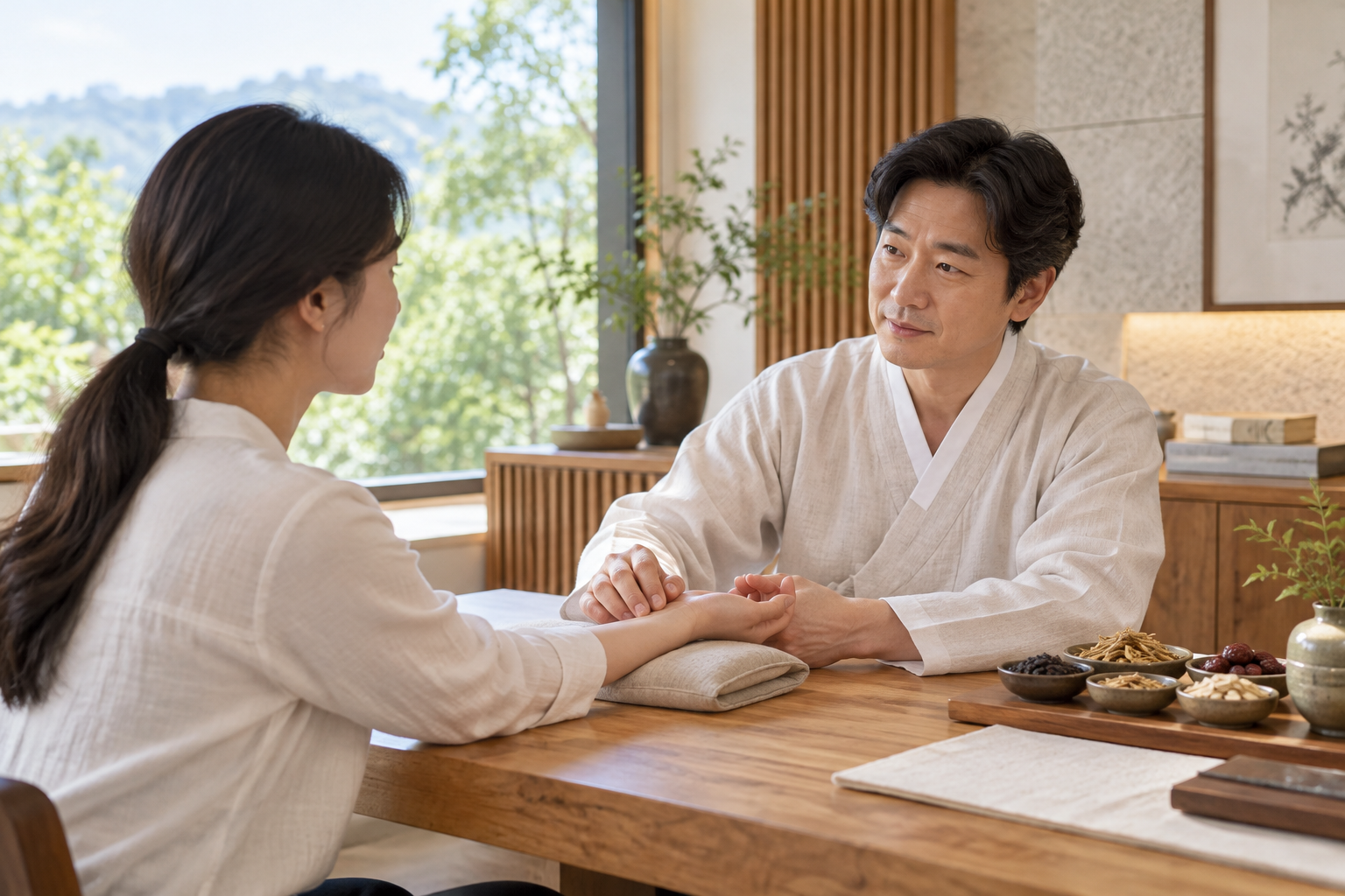 경주 목통증 한의원 — 상담 안내에 관한 AI 설명용 이미지
